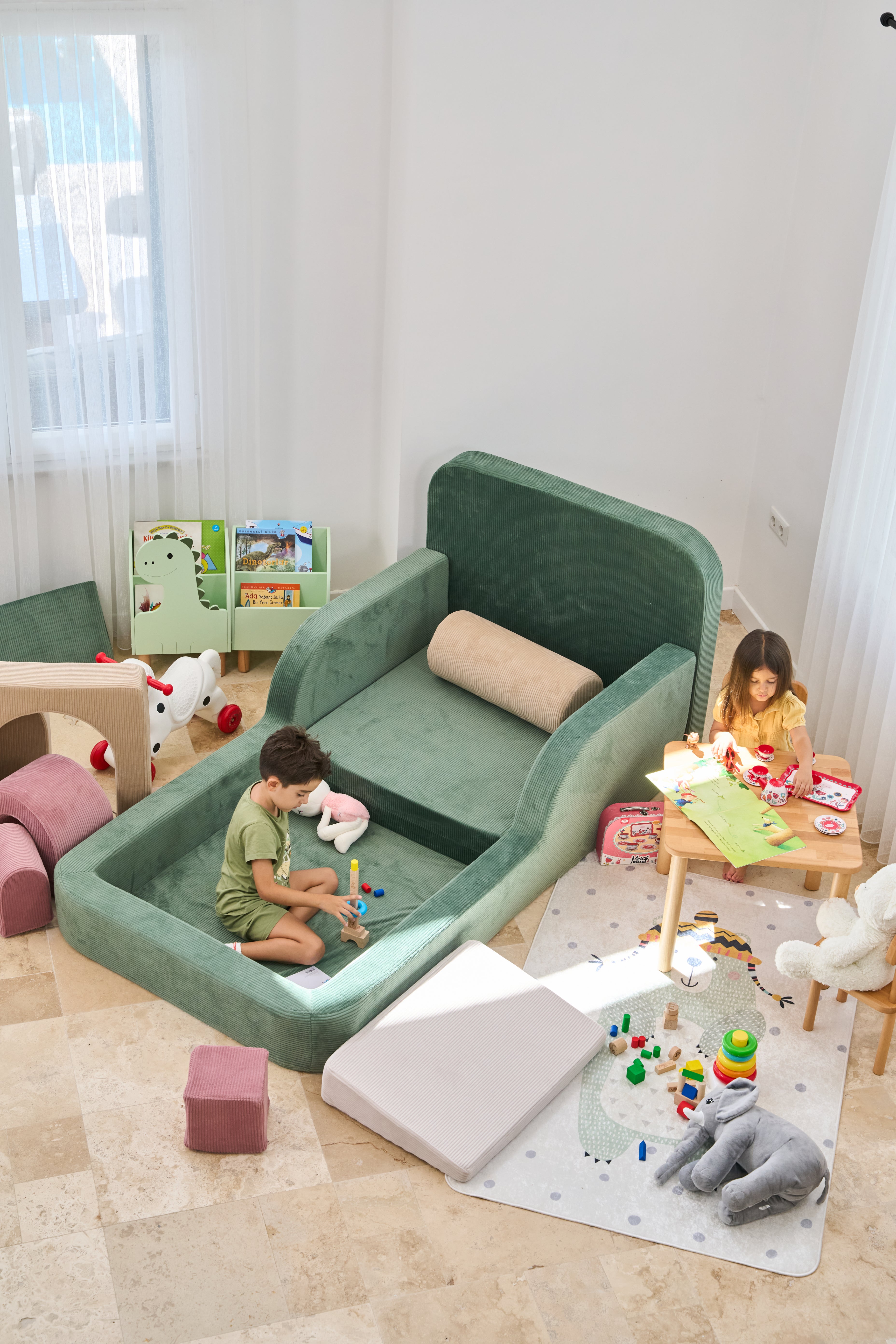 Single Funbed® Water Green