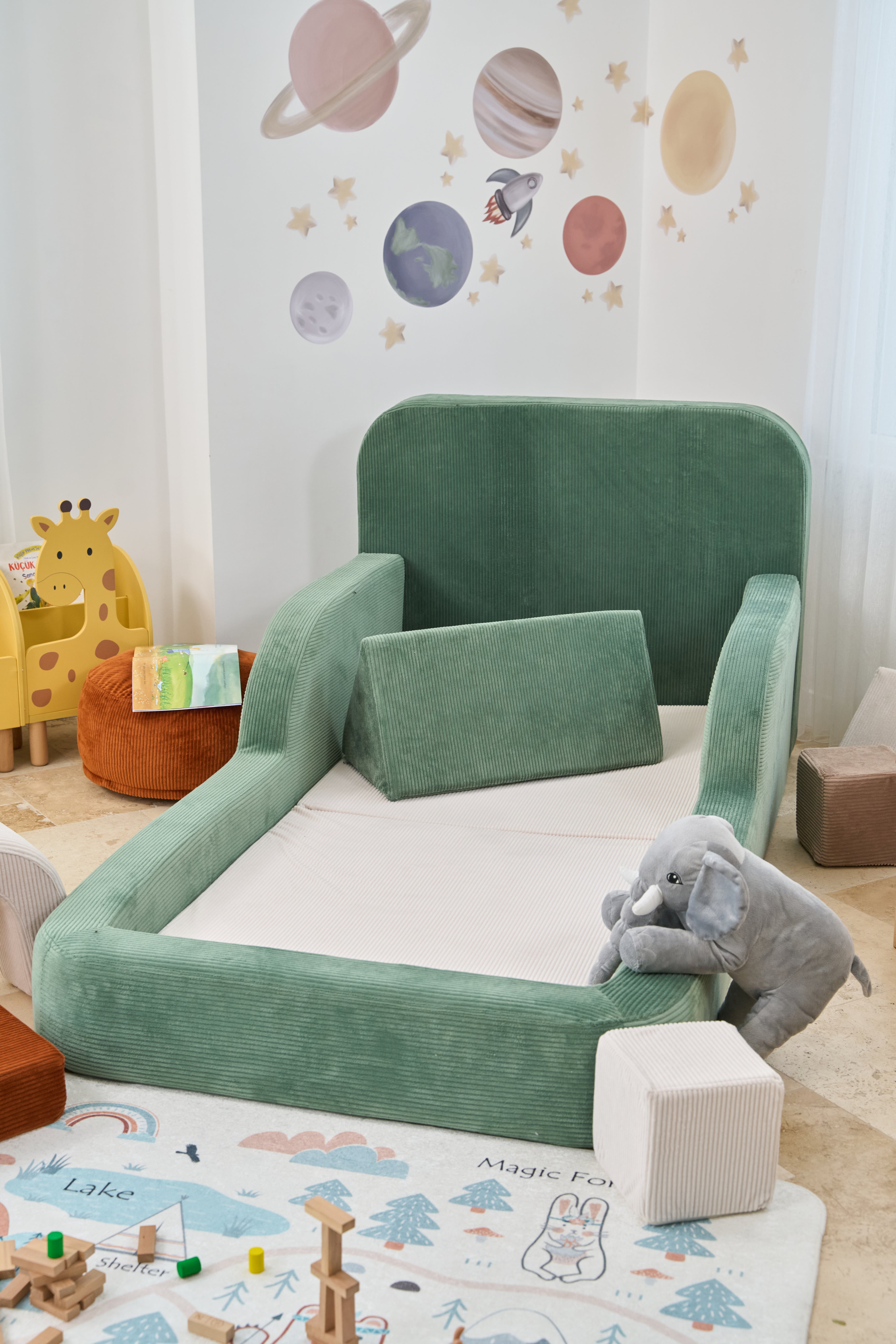 Single Funbed® Water Green